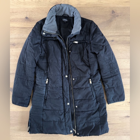 CoffeeShop Women's Black Quilted Ski Jacket - Picture 1 of 4